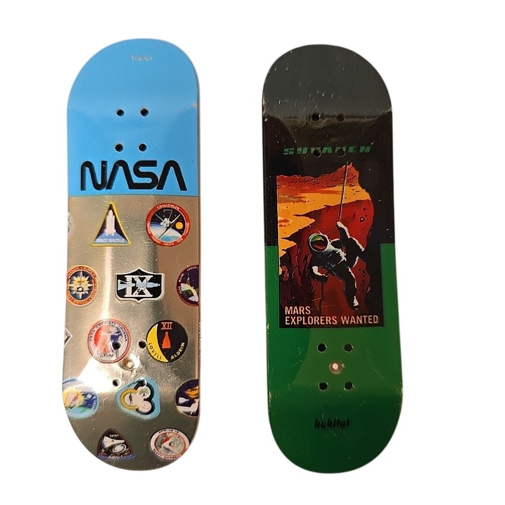 Tech Deck X Habitat NASA Mars & Patch Logo Array Finger Boards ONLY Bundle of‎ 2